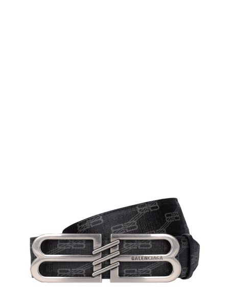 Cinturón de cuero de cuero sintético Balenciaga