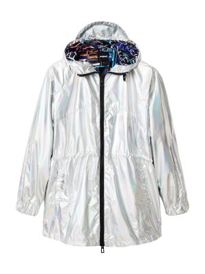 Prehodna jakna Desigual srebrna