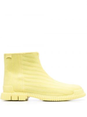 Chelsea boots en tricot Camper jaune