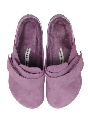 Pantofi loafer din piele de căprioară Birkenstock Tekla violet