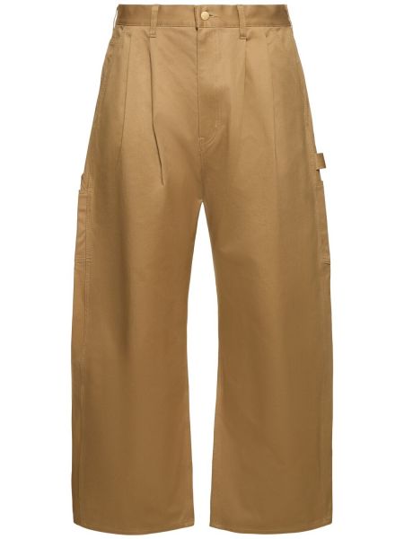 Pantalones de algodón Junya Watanabe beige