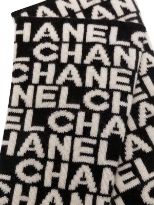 Gants en cachemire à imprimé Chanel Pre-owned