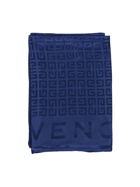 Schal mit print Givenchy blau