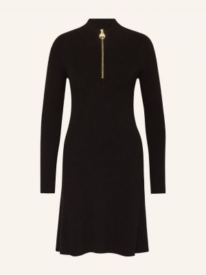 Dzianinowa sukienka Barbour International czarna