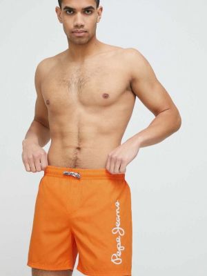 Kratke traper hlače Pepe Jeans narančasta