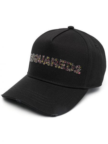 Krystaller cap Dsquared2 svart