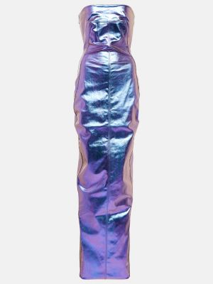 Dlouhé šaty Rick Owens fialové