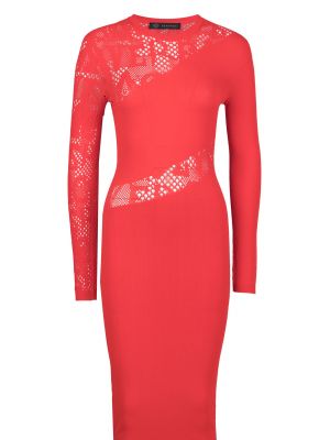 Коктейльное платье Versace красное