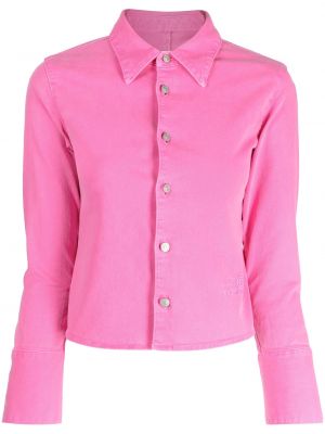 Koszula slim fit Mm6 Maison Margiela różowa