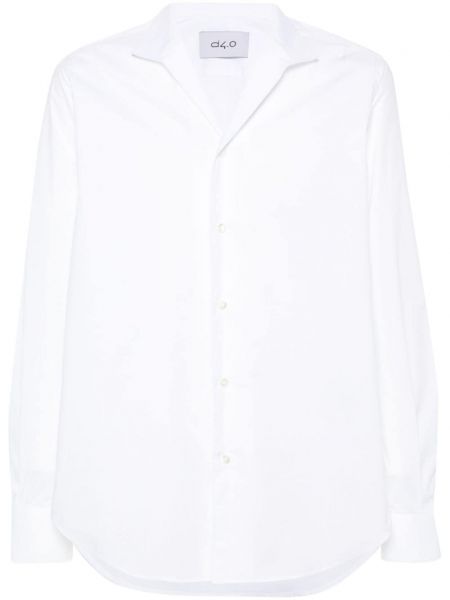 Памучна дълга риза D4.0 бяло