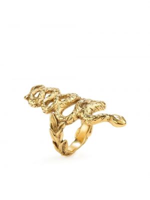 Kígyómintás gyűrű Goossens aranyszínű