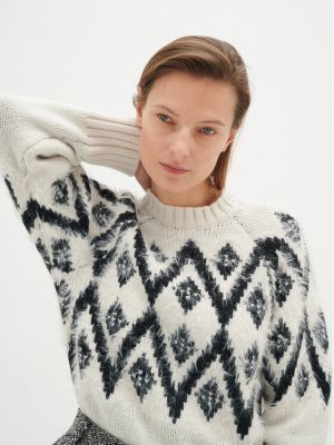 Laza szabású pulóver Inwear fehér