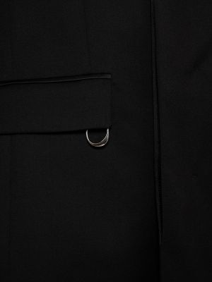 Volnena ukrojena obleka Jacquemus črna