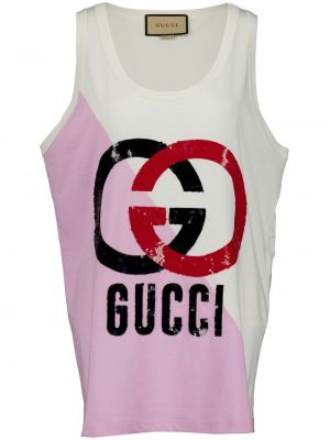 Tank top su blizgučiais Gucci