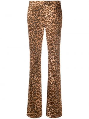 Pantalones leopardo Blumarine marrón