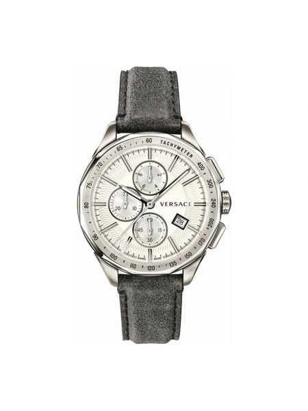 Zegarek chronograf skórzany Versace