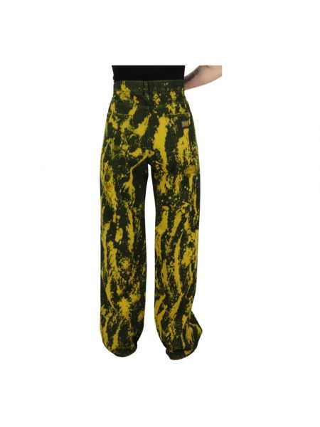 Pantalones de cintura alta Dolce & Gabbana amarillo