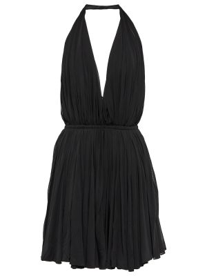 Миди рокля Saint Laurent черно