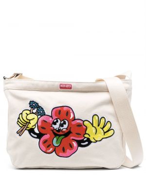 Чанта за ръка Kenzo бяло
