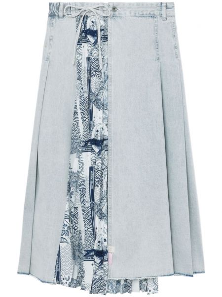 Plisovaná džínsová sukňa Musium Div.