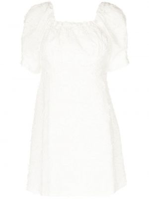 Мини рокля бродирана B+ab бяло