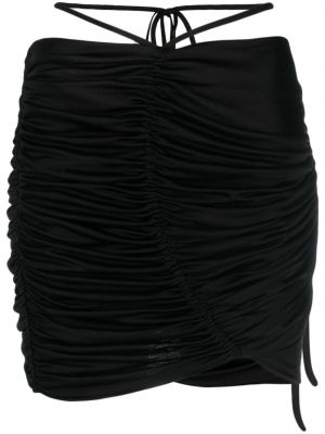 Drapovaný sukňa Andreādamo čierna