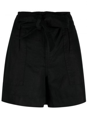 Lanene kratke hlače Lauren Ralph Lauren črna