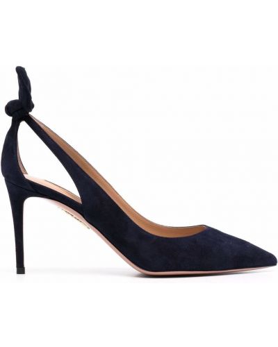 Rosett pumps Aquazzura blå