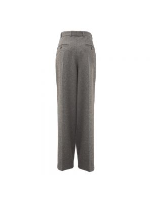 Pantalones plisados de franela Totême gris