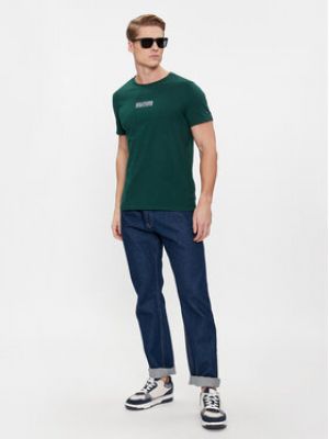 Slim fit tričko Tommy Hilfiger zelené