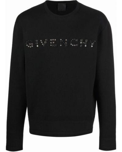 Jersey de tela jersey con apliques Givenchy negro