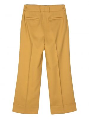 Spodnie relaxed fit Incotex żółte