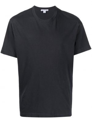 T-shirt en coton avec manches courtes James Perse bleu
