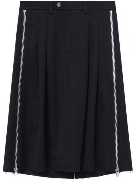 Midi sukňa Vaquera čierna