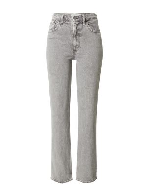 Straight leg jeans Abercrombie & Fitch grigio