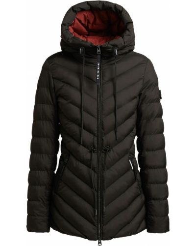 Priliehavá prechodná bunda na zips s kapucňou Khujo - čierna