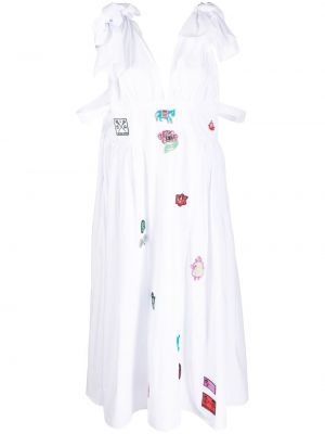 Midi haljina Chopova Lowena bijela
