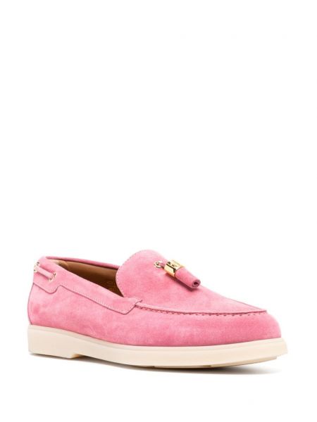 Seemisnahksed loafer-kingad Giuseppe Zanotti roosa