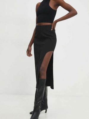 Midi suknja Answear Lab crna