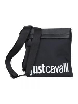 Nylonowa torba na ramię Just Cavalli czarna