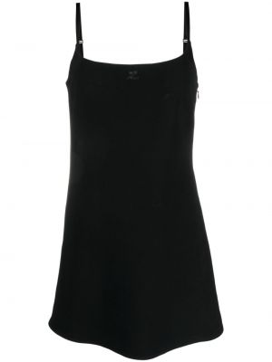 Αμάνικο φόρεμα Courreges μαύρο