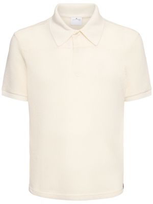 Mrežasta polo majica s printom Courreges bijela