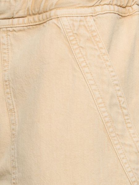 Pantalones cargo de algodón Marant Etoile beige
