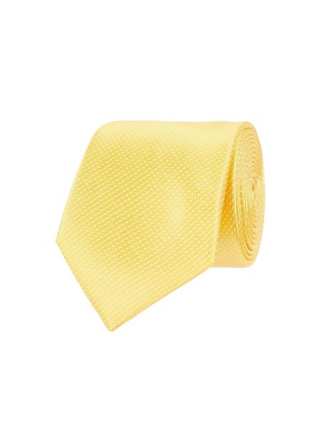 Krawat z jedwabiu Christian Berg Men, żółty