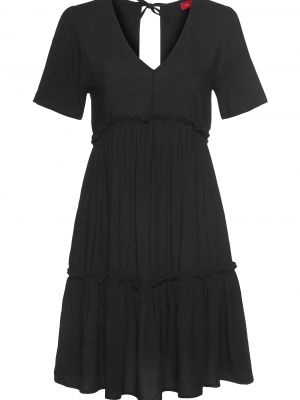 Μini φόρεμα S.oliver μαύρο