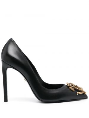Pantofi cu toc cu model piele de șarpe Roberto Cavalli