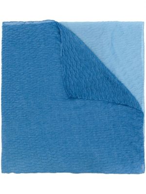 Кашмирен копринен шал Agnona синьо