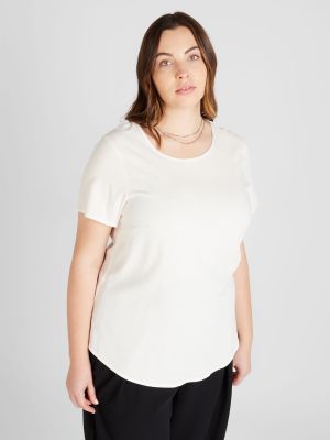 Oversized tričko Vero Moda Curve biela