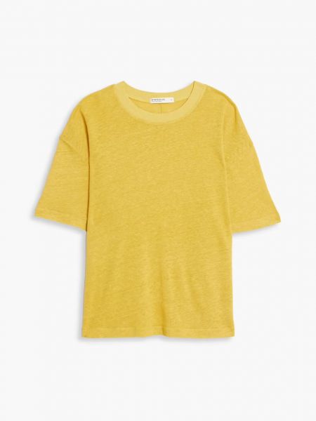 Льняная футболка из джерси Stateside желтая