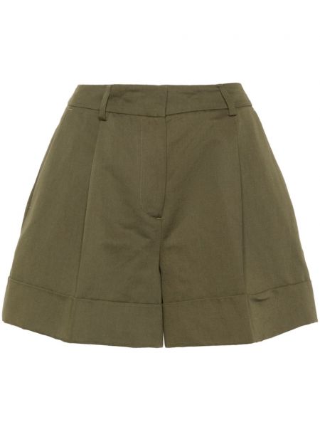Shorts mit plisseefalten Pt Torino grün
